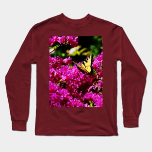 Butterflies - Tiger Swallowtail on Azalea Long Sleeve T-Shirt